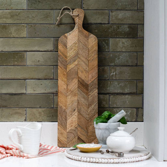 Long Wooden Serving Platter