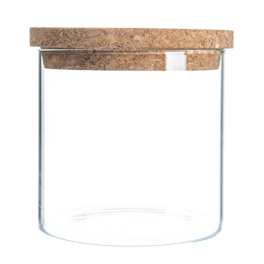 Glass Storage Jar with Cork Lid - 550ml