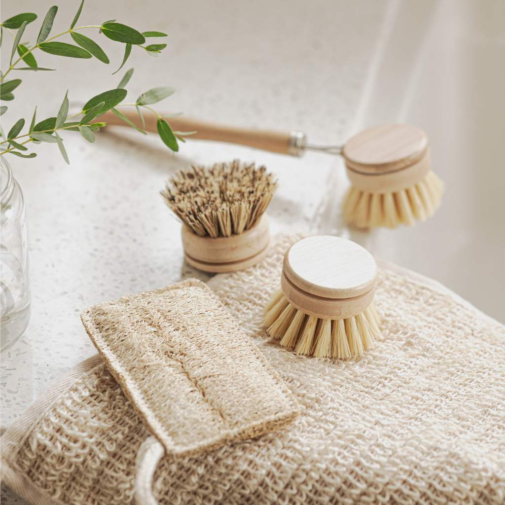 Bamboo Dish Brush Set