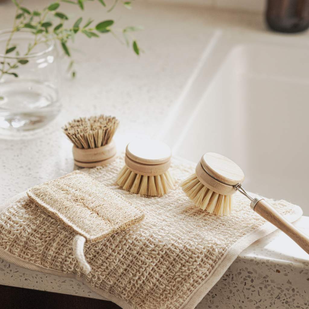 Bamboo Dish Brush Set