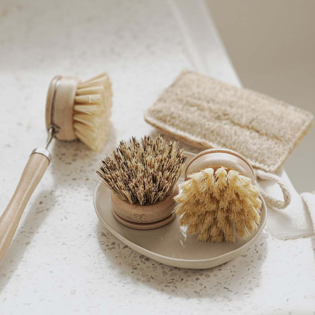 Bamboo Dish Brush Set