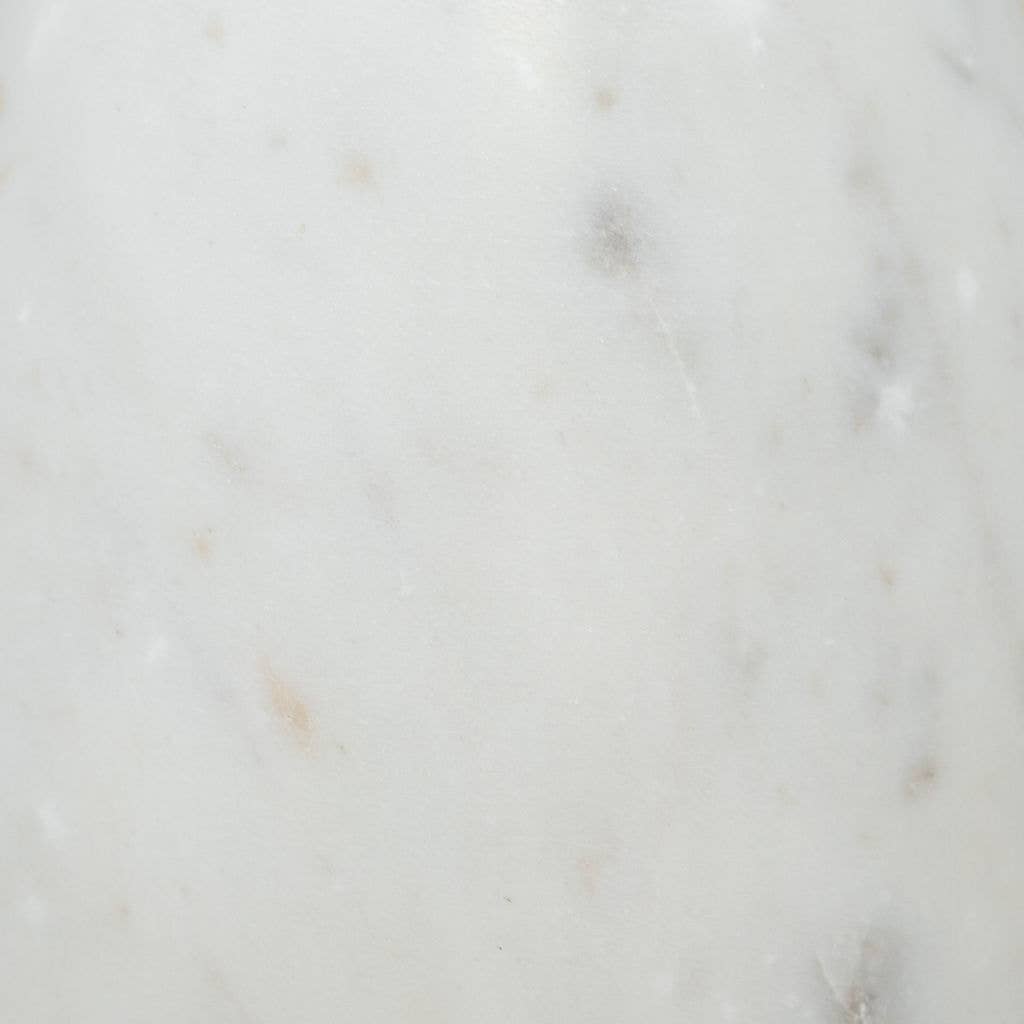 Round Honed White Marble Chopping Board